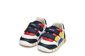 Geox Boys First Steps Trainers – Navy &amp; White image