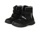 D.D. Step Girls Leather Boots – Black image