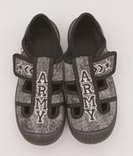 3F Boys Slippers – Black, Army