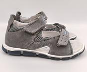RenBut Boys Leather Sandals – Blue &amp; Grey image