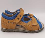 RenBut Boys Leather Sandals – Blue &amp; Honey image