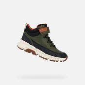 Geox Boys Water-Repellent Boots – Green &amp; Orange, Flexyper Abx