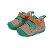 D.D. Step Boys First Steps Leather Shoes – Cream image