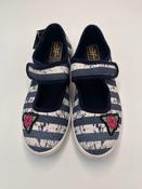 3F Girls Slippers – White &amp; Blue