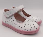 Ponte20 Girls Supinated Leather Ballerinas – White image