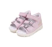 Ponte20 Girls First Steps Supinated Leather Sandals with Arch Support – Pink image