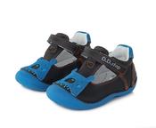D.D. Step Boys First Steps Leather Sandals – Royal Blue image