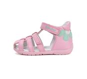 D.D. Step Girls First Steps Leather Sandals – Pink, Daisy image