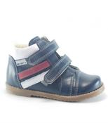 Ani-But Boys First Steps Orthopaedic Boots with Thomas Heel – Navy, White &amp; Red