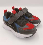 ABCKids Boys First Steps Trainers – Black, Blue &amp; Red image