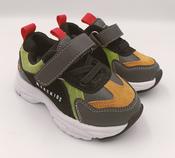 ABCKids Boys First Steps Trainers – Black, Grey &amp; Green image