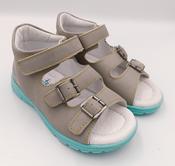 Ponte20 Boys First Steps Supinated Leather Sandals with Arch Support – Grey image
