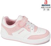 Apawwa Girls Sneakers – White &amp; Pink image