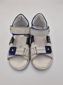 Jamet Boys Sandals with Arch Support – White &amp; Blue image