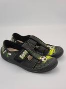 3F Boys Slippers – Black &amp; Lime, Football