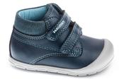 Pablosky Boys First Steps Leather Boots – Navy image