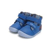 D.D. Step Boys First Steps Barefoot Water-Repellent Leather Boots – Royal Blue
