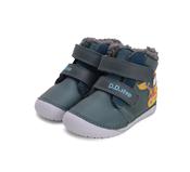 D.D. Step Boys First Steps Barefoot Water-Repellent Leather Boots – Royal Blue image