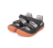 D.D. Step Boys Barefoot Leather Sandals – Dark Grey image
