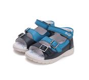 Ponte20 Boys First Steps Supinated Leather Sandals with Arch Support – Royal Blue image
