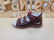 Ponte20 Boys Supinated Leather Sandals with Arch Support – Raspberry image