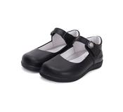 D.D. Step Girls Leather Ballerinas – Black image