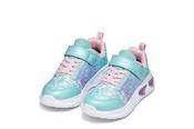 Geox Girls Trainers – Pink &amp; Turquoise, Assister image