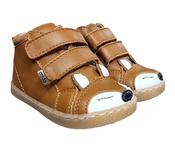 Mido Noster Boys First Steps Leather Boots – Brown, Fox image