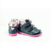 Ani-But Girls First Steps Orthopaedic Boots with Thomas Heel – Navy &amp; Pink, Bear
