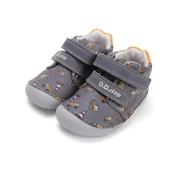 D.D. Step Boys First Steps Barefoot Leather Shoes – Dark Grey