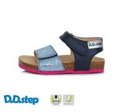 D.D. Step Girls Leather Sandals – Royal Blue image