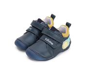 D.D. Step Boys First Steps Water-Repellent Leather Shoes – Royal Blue, Glow image