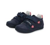 D.D. Step Girls Water-Repellent Shoes – Royal Blue, Heart image