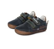 D.D. Step Boys Leather Shoes with Lights – Royal Blue &amp; Navy image