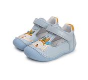 D.D. Step Boys First Steps Leather Sandals – Sky Blue