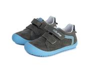 D.D. Step Boys Barefoot Leather Shoes – Blue &amp; Grey image