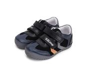 D.D. Step Boys Leather Shoes – Navy &amp; Black image