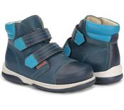 Memo Boys Orthopaedic Leather Boots with Diagnostic Sole – Navy &amp; Blue, Alex image