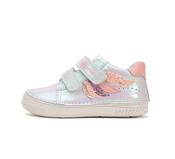 D.D. Step Girls Leather Sneakers – Silver image