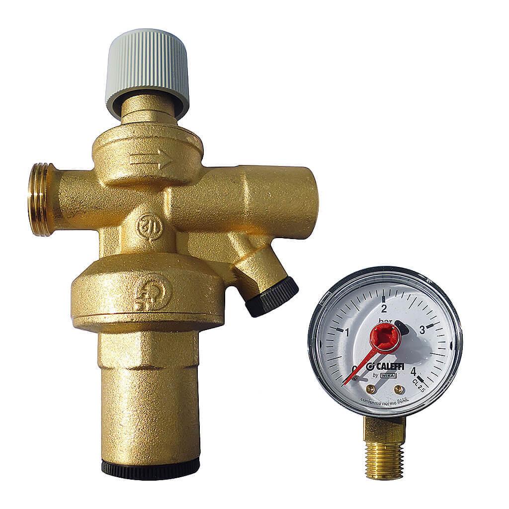 Altecnic Caleffi Automatic Filling Unit, 1/2 With Pressure Gauge in