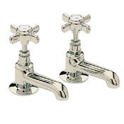 Heritage Dawlish Basin Taps, Vintage Gold image