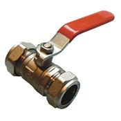 Primaflow QLEC red handle lever ball valve - economy CxC 22mm image