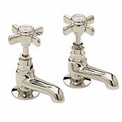Heritage Dawlish Short Nose Basin Taps, Vintage Gold image
