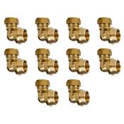 Elbow Brass Fitting Male Iron 3/8&amp;Prime; x 10mm(Pack of 10) image