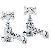 Heritage Dawlish Bath Taps, Chrome image