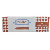 Olympic Wall Plugs Drill Size 7mm 10G / 12G Red Screws Pack of 100