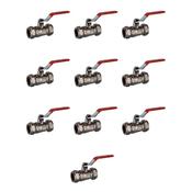 3/4" Compression  Lever Ballvalve - 10 pack image