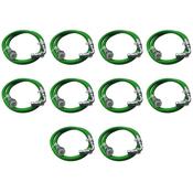 Green Flexi Oil Line 1/4'M Bend x 3/8'F Straight [Pack of 10] image