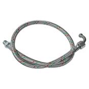 Ecoflam Flexi Oil Line 700mm 1/4" M Straight x 1/4" F Elbow