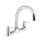 Bristan Lever Bridge Deck Mixer with 3" (76mm) Levers, Chrome image